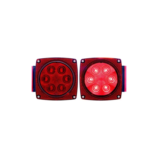 Optronics TLL90RK Under 80" Waterproof LED Trailer Light Set | Includes STL8RB STL9RB & Mounting Hardware