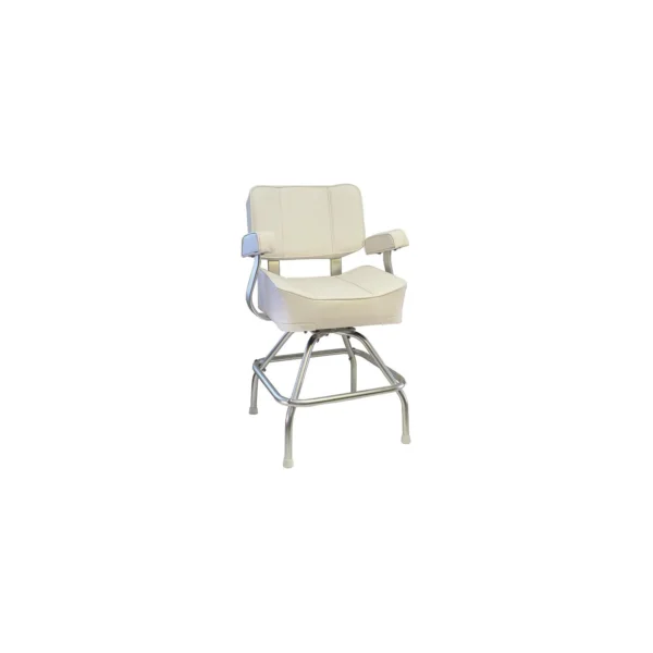 Springfield 1020003 Deluxe Captain's Seat With Stand, White