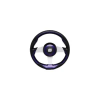 Uflex GRIMANIPLS Grimani Steering Wheel, Purple w/Silver Spokes