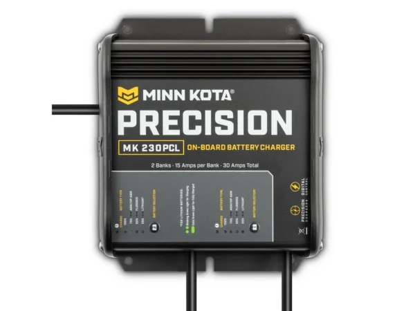 Minn Kota MK230PCL Precision Charger 2 Bank 15 Amps