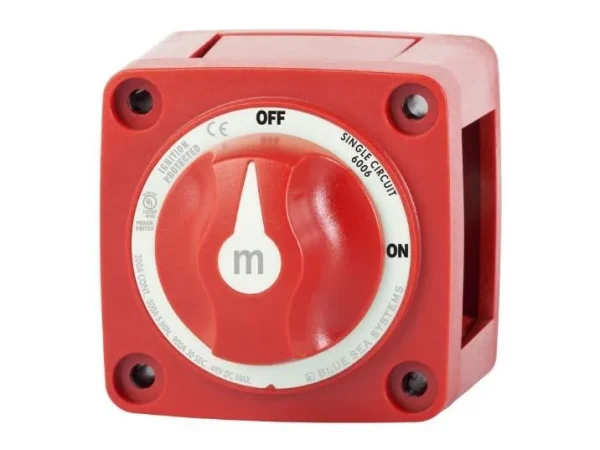 BLUE SEA Switch Battery M ON/OFF w/Knob | 6006-BSS