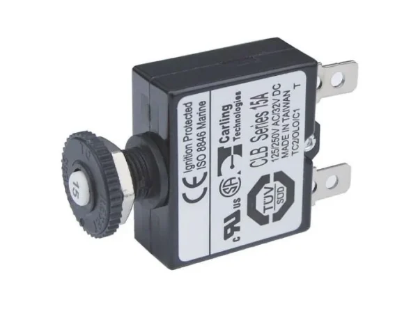 BLUE SEA Circuit Breaker Push Button QC 15A | 7056-BSS