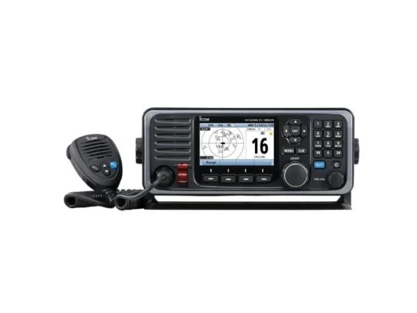 ICOM VHF fixed mount with AIS, color display, and rear mic connector | M605 41 USA