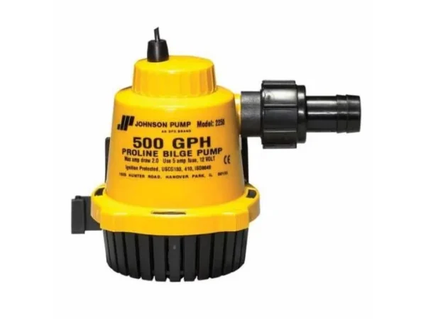 JOHNSON PUMPS 22502 PROLINE BILGE PUMP 500 GPH 12V