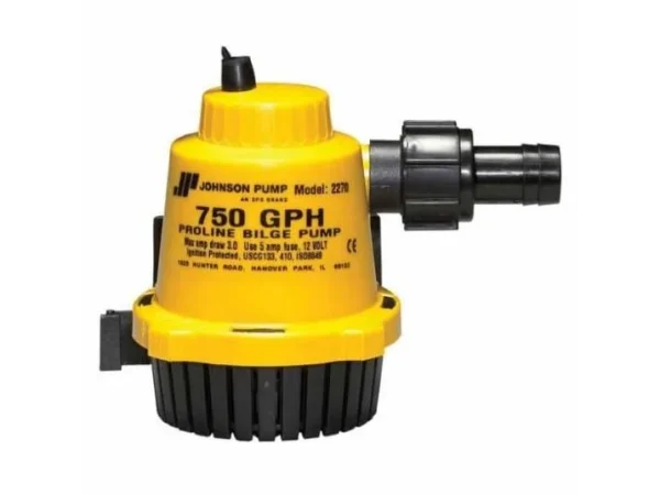 JOHNSON PUMPS 22702 PROLINE BILGE PUMP 750 GPH 12V