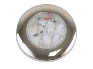 Scandvik B3 Downlight Surface Mount - Blue - SS Trim - IP67 - 12/24V