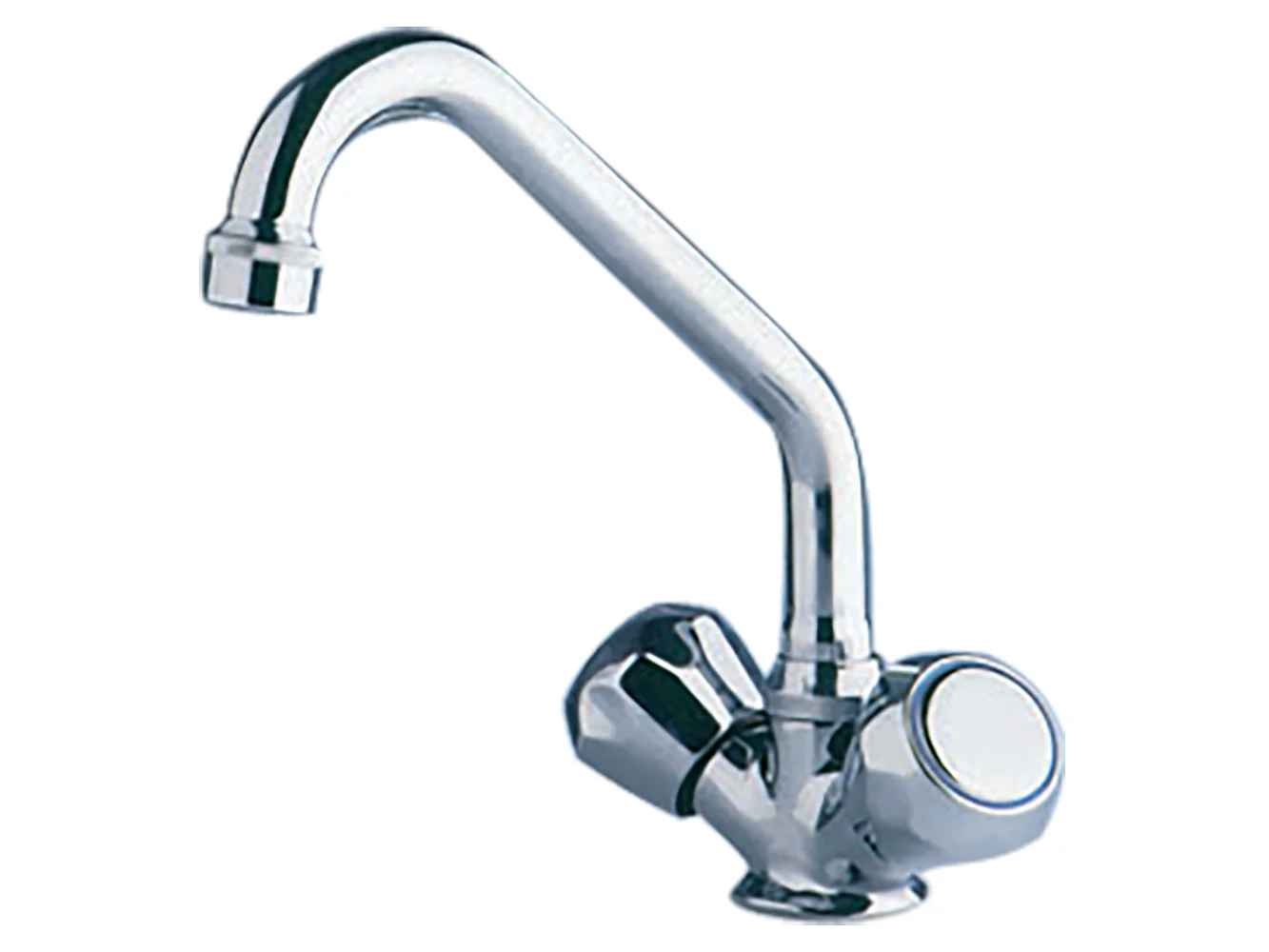 Scandvik Chrome Galley Mixer w/Swivel Spout