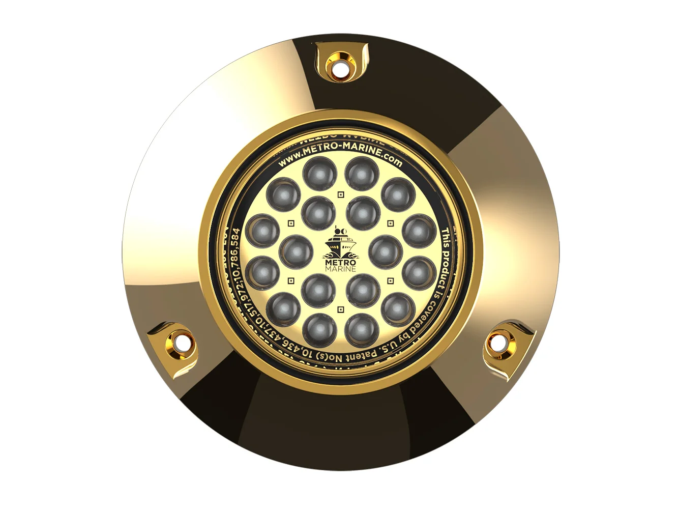 Metro Marine High-Output Submersible Underwater Light w/Intelligent Monochromatic LED's - Aqua, 90° Beam