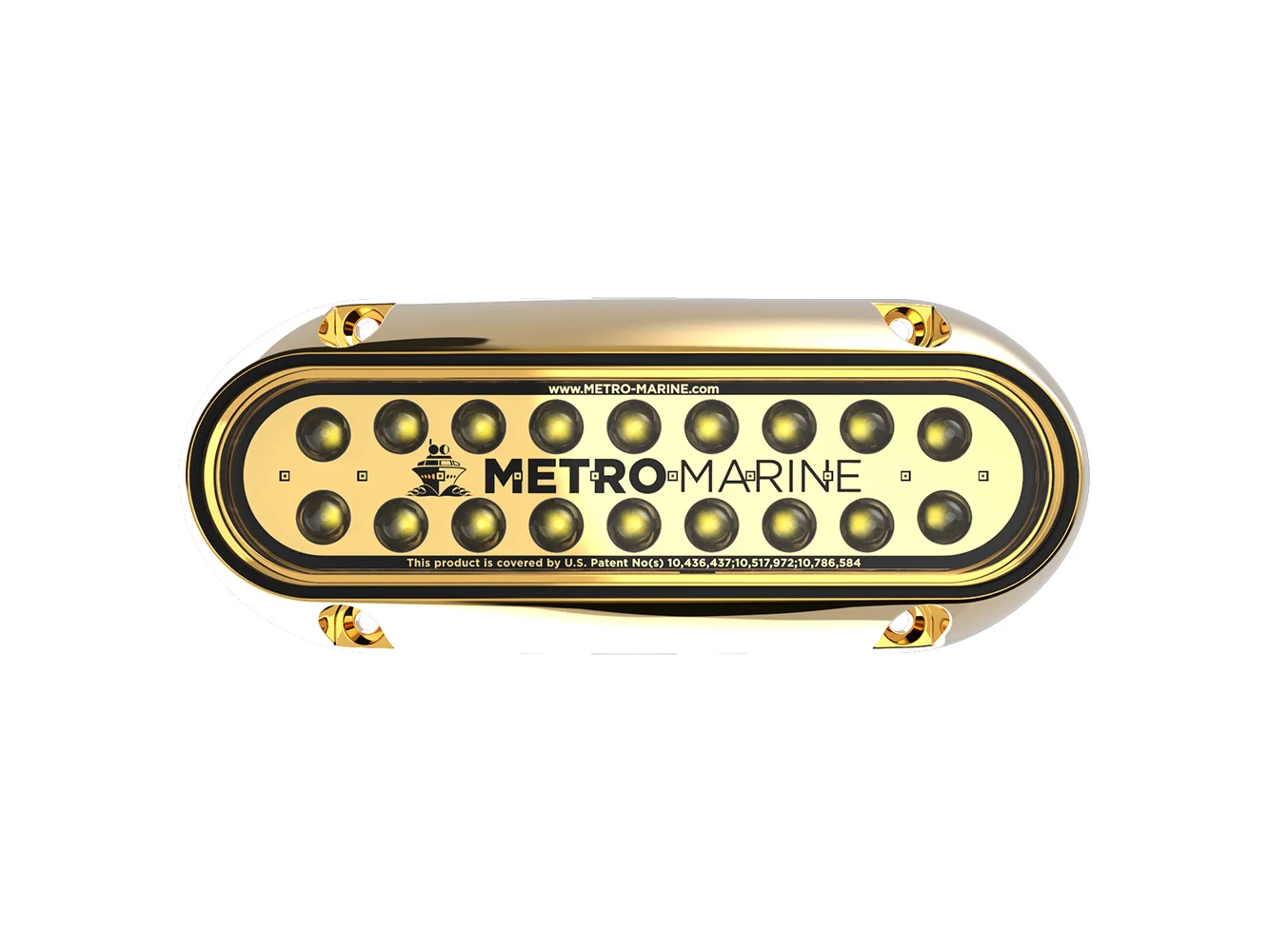 Metro Marine High-Output Elongated Underwater Light w/Intelligent Monochromatic LED's - White, 45° Beam