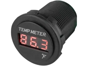 Sea-Dog Round Red LED Temperature Meter