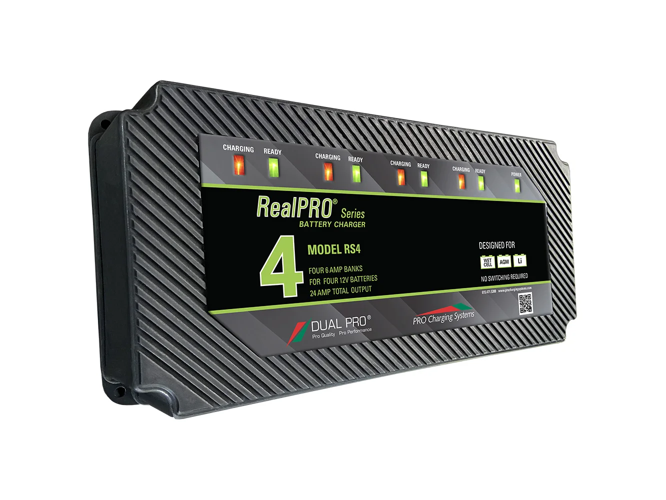 Dual Pro RealPRO Series Battery Charger - 24A - 4-Bank