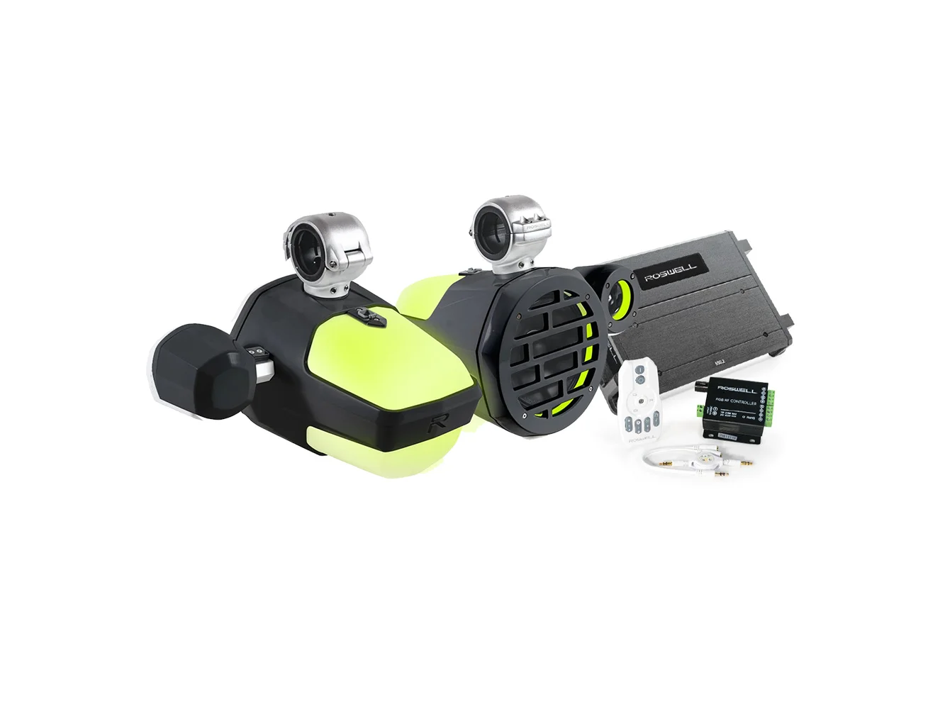 Roswell R1 Pro Marine Audio Package - Black