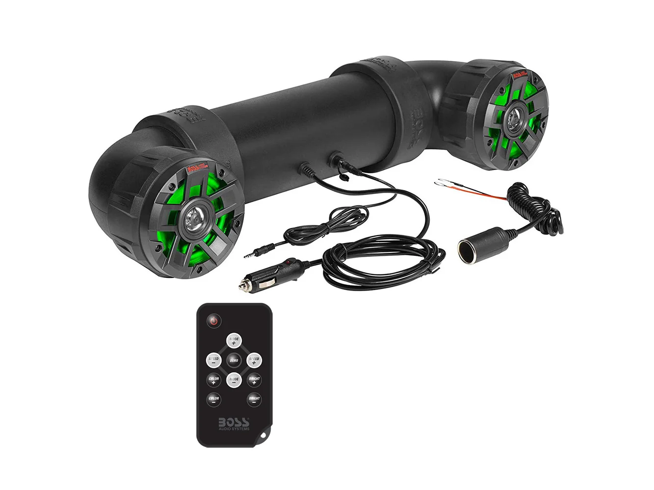 Boss Audio UTV4BRGB Amplified All-Terrain Sound System w/4" Marine Speakers & 1" Black Tweeters