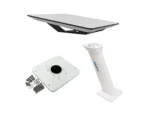 KVH Starlink Flat Panel Kit w/16" Seaview Pedestal Mount & ADASTLKA Starlink Top Plate