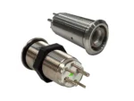 Bluewater 19mm Inrush Push Button Switch Momentary Off(On)(On) - Blue/Red/Green LED - Switch Body Only