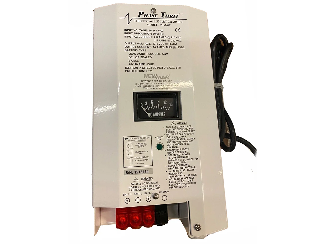 Newmar PT-14W Battery Charger