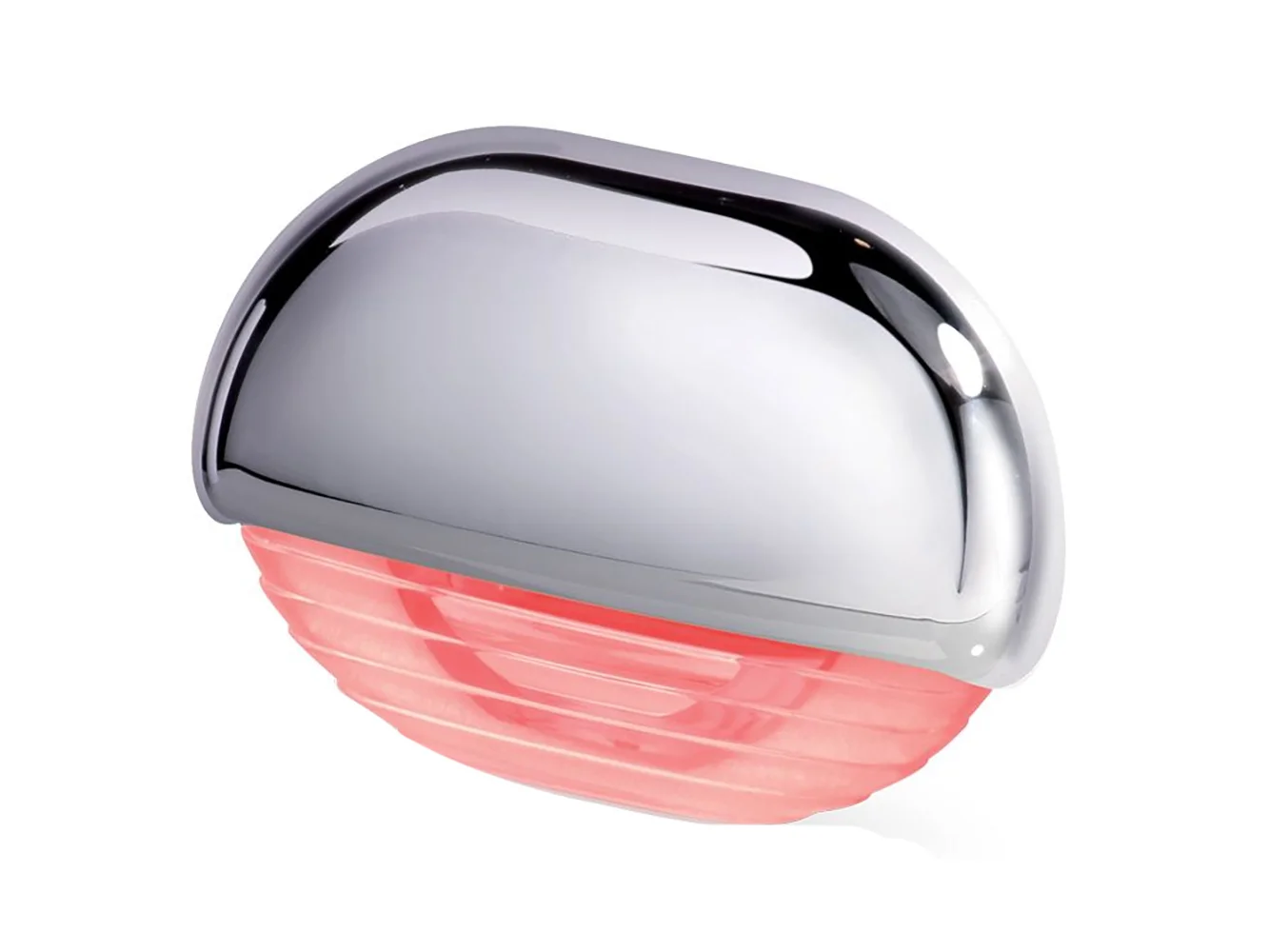Hella Marine Easy Fit Step Lamp - Red w/Chrome Cap
