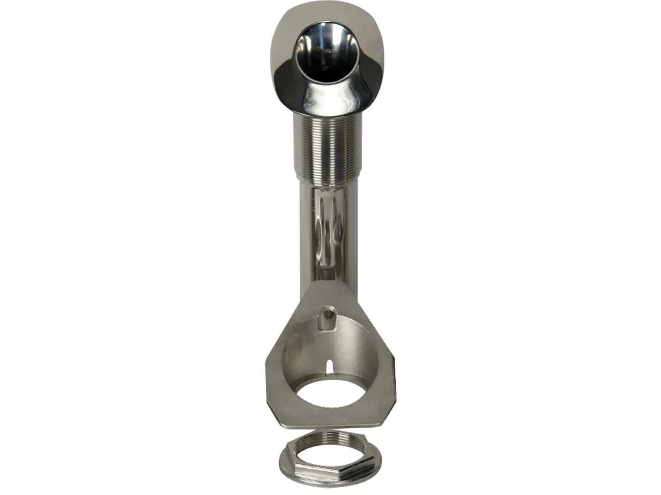 C.E. Smith 80 Series Screwless Flush Mount Rod Holder - 30 Degree - Stainless Steel - Cast Bottom - Black Liner