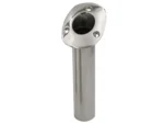 C.E. Smith 70 Series Standard Flush Mount Rod Holder - 30 Degree - Stainless Steel - Gimbal Bar Bottom - Black Liner