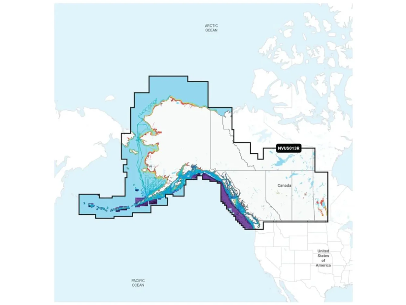 Garmin Navionics Vision+™ NVUS013R Canada, West & Alaska
