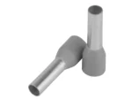 Pacer Grey 12 AWG Wire Ferrule - 10mm Length - 25 Pack