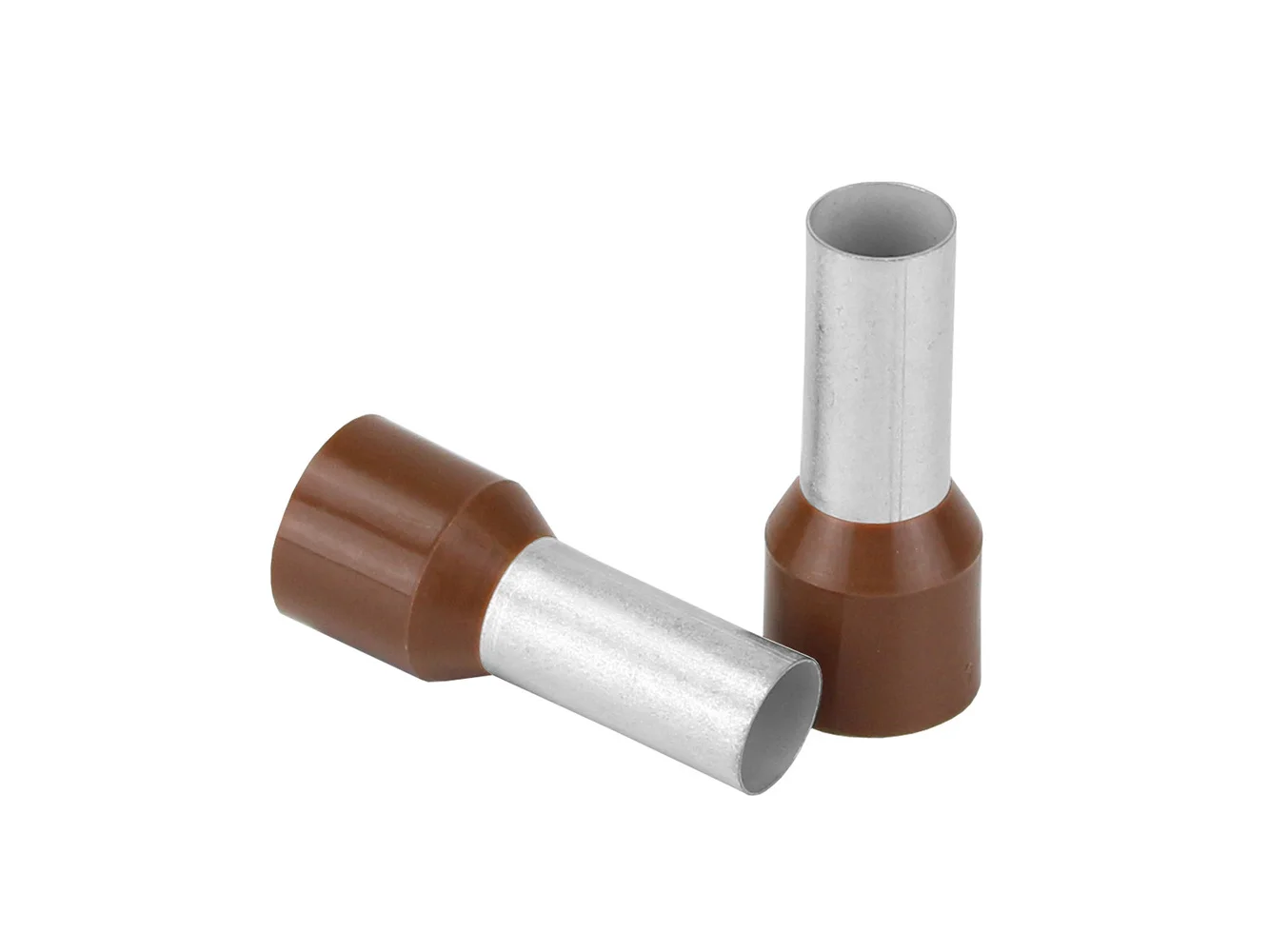 Pacer Brown 4 AWG Wire Ferrule - 16mm Length - 10 Pack