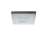 Quick Edwin C Downlight LED - 2W, IP66, Screw Mounted - Square Stainless Bezel, Square Warm White Light