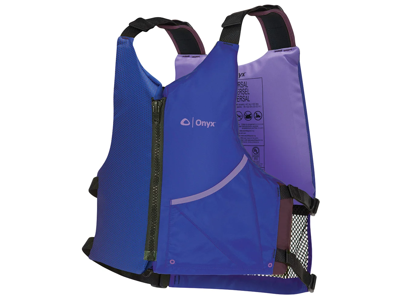 Onyx Universal Paddle PFD Life Jacket - Adult - Blue/Purple