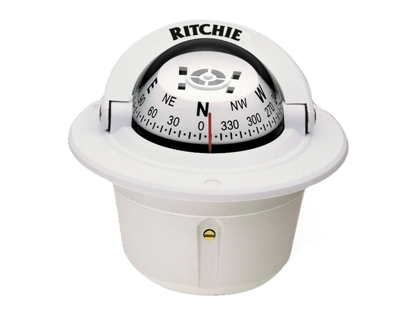 Ritchie F-50W Explorer Compass - Flush Mount - White
