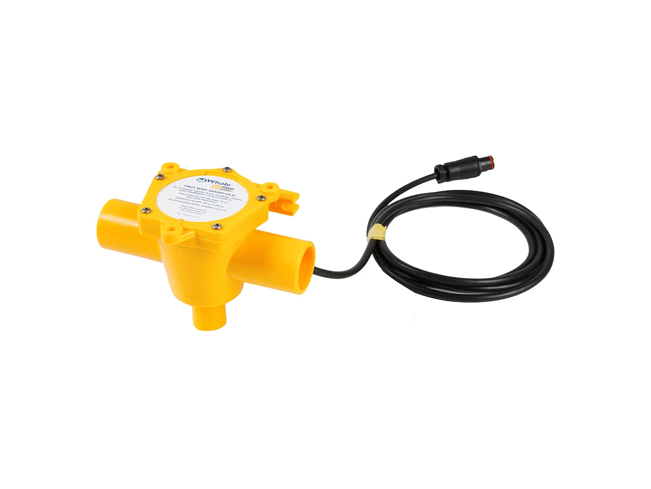 Whale 2-Way Waste Manifold 12' Cable 1-1/2" Ports