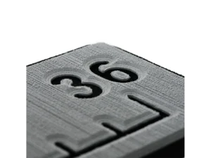 SeaDek 36&rdquo; Routed Ruler - 6mm - Brushed Texture - Storm Grey/Black