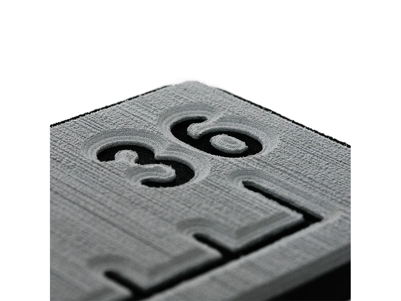 SeaDek 36” Routed Ruler - 6mm - Brushed Texture - Storm Grey/Black