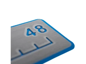SeaDek 48&rdquo; Routed Ruler - 6mm - Brushed Texture - Storm Grey/Bimini Blue