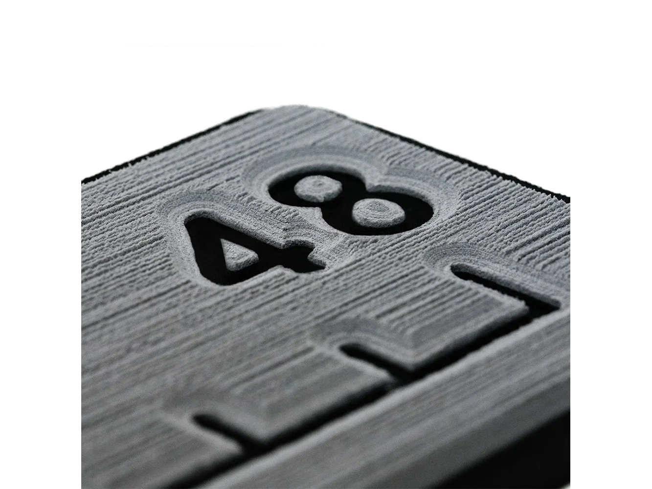 SeaDek 48” Routed Ruler - 6mm - Brushed Texture - Storm Grey/Black