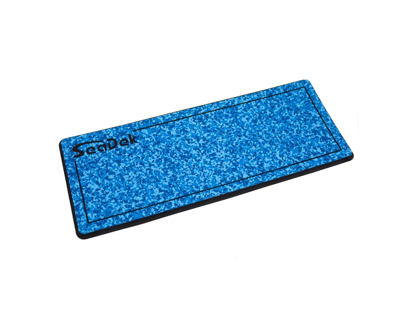 SeaDek 14” x 36" 20mm Dual Density Small Helm Pad w/SeaDek Logo - Brushed Texture - Aqua Camo/Black (355.6mm x 914.4mm x 20mm)