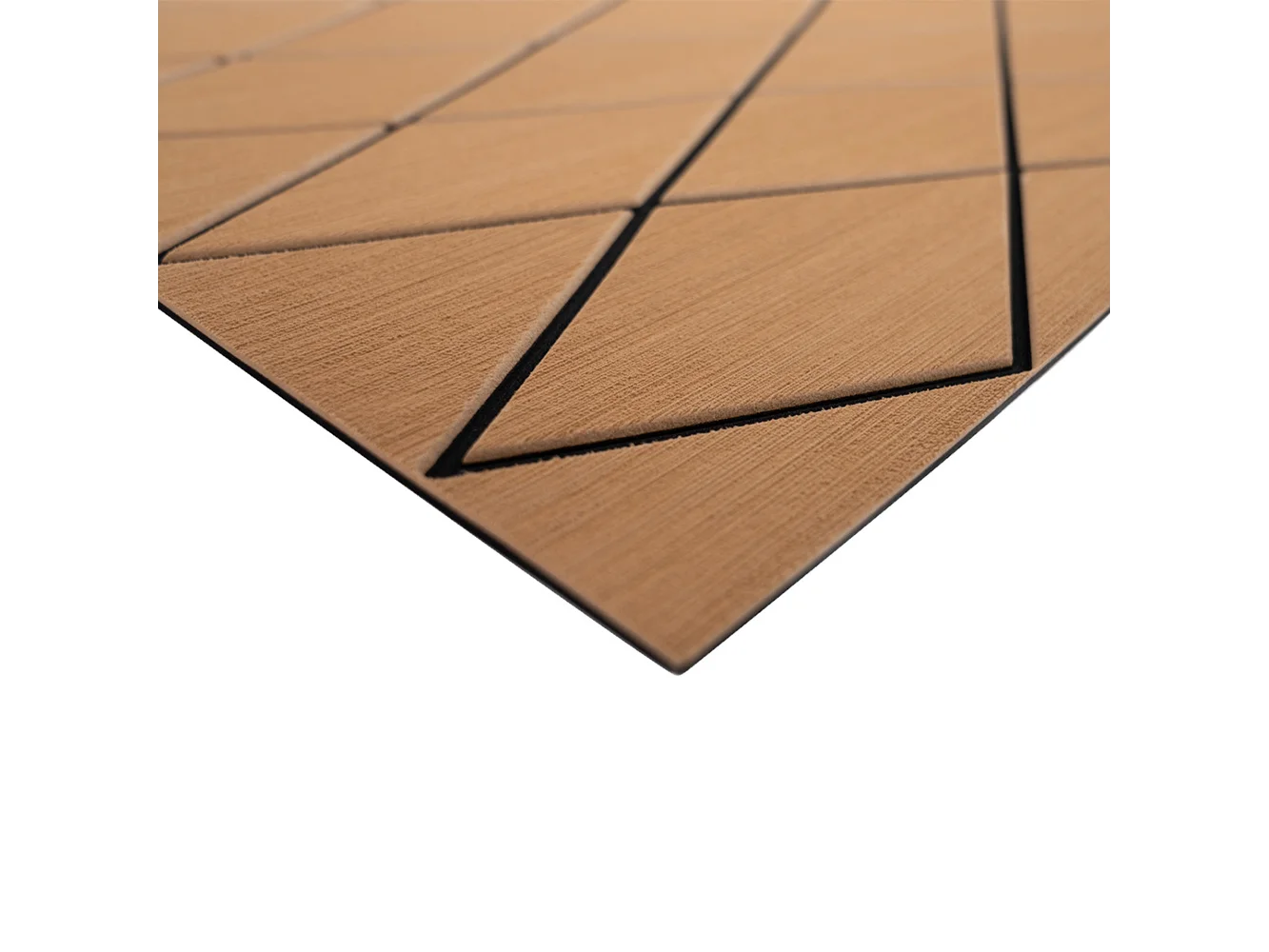 SeaDek 40" x 80" 6mm Two Color Diamond Full Sheet - Brushed Texture - Mocha/Black (1016mm x 2032mm x 6mm)