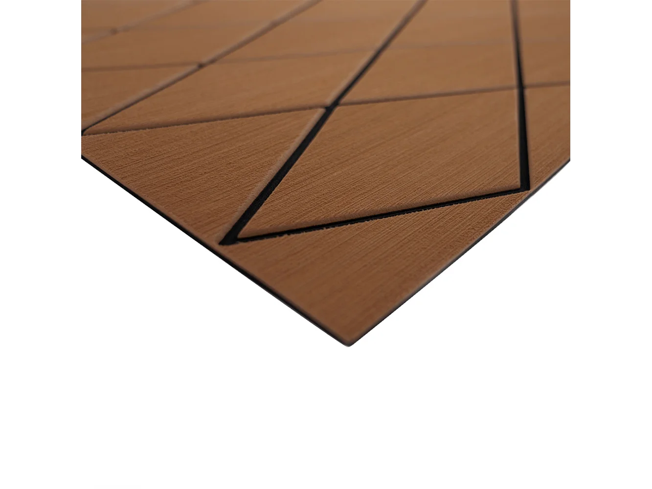 SeaDek 40" x 80" 6mm Two Color Diamond Full Sheet - Brushed Texture - Brown/Black (1016mm x 2032mm x 6mm)