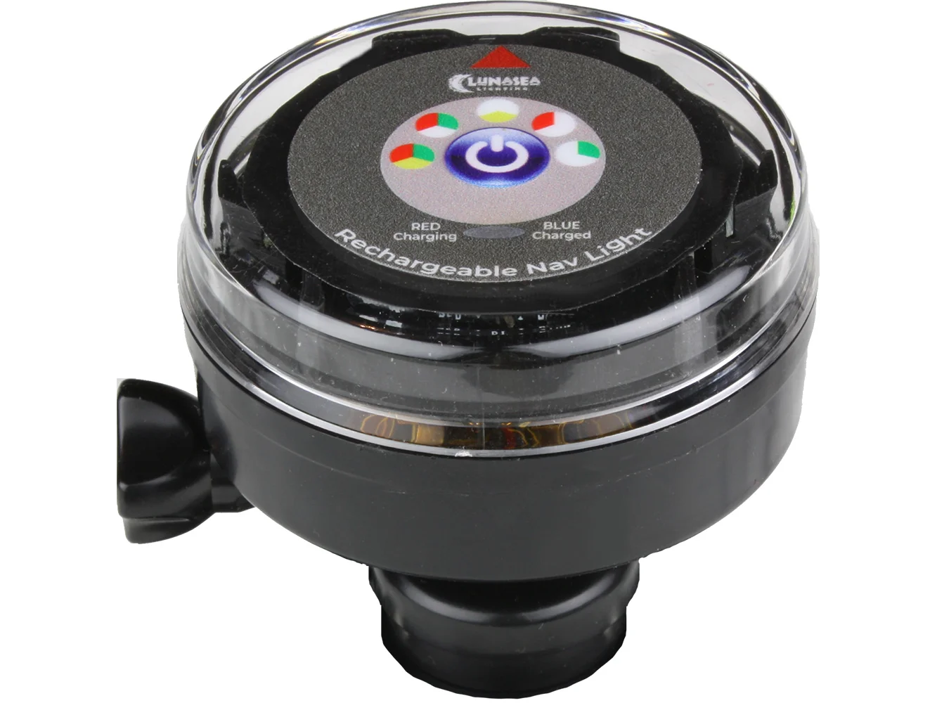 Lunasea Rechargeable Tri-Color Portable Navigation Light (No Mount) - Black