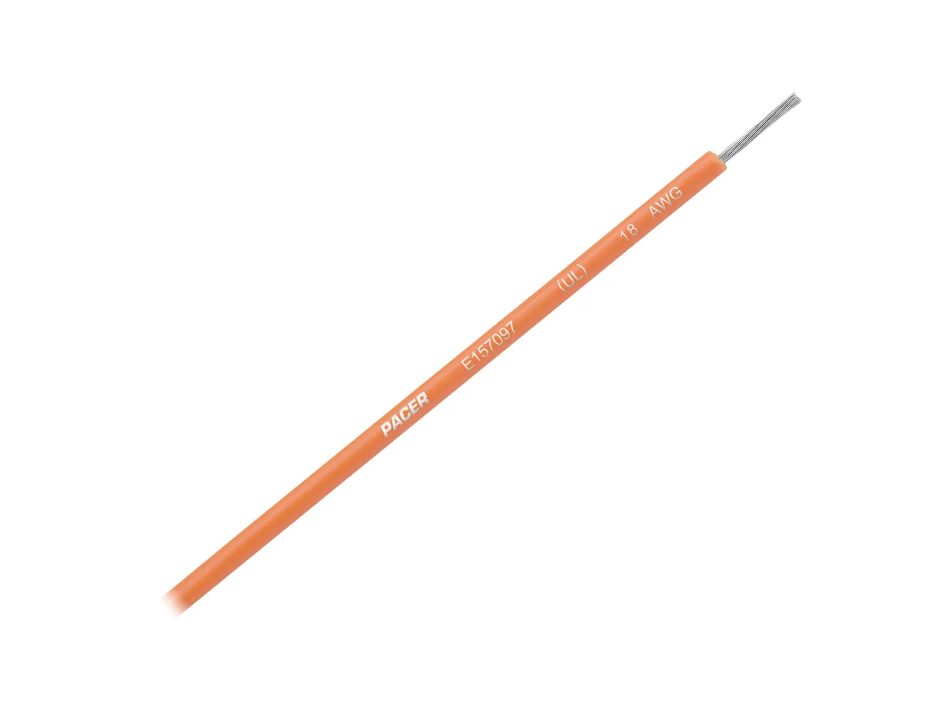 Pacer Orange 18 AWG UL Marine Wire - 35'