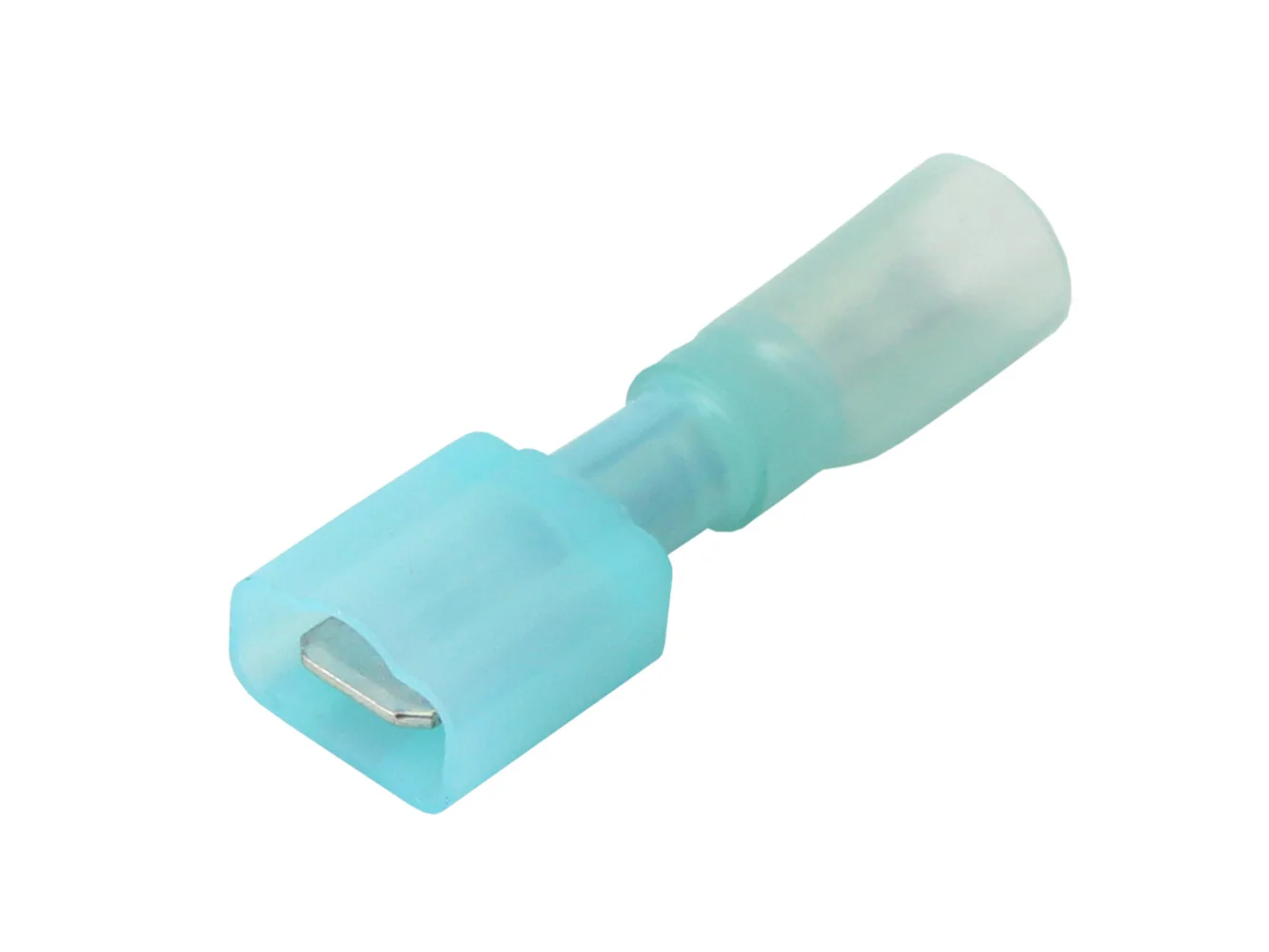 Pacer 16-14 AWG Fully-Insulated Male Disconnect Terminal - Blue - 100 Pack