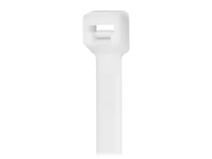 Pacer 6" Cable Tie - Natural Color - 30-40lb Tensile Strength - 1.5" Bundle Diameter - 100 Piece Bag