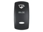 Pacer Actuator - 'BILGE' f/V Series Contura Switches - Black - Laser Etched (Top/Bottom Light)