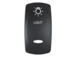 Pacer Actuator - 'LIGHT' f/V Series Contura Switches - Black - Laser Etched (Top/Bottom Light)