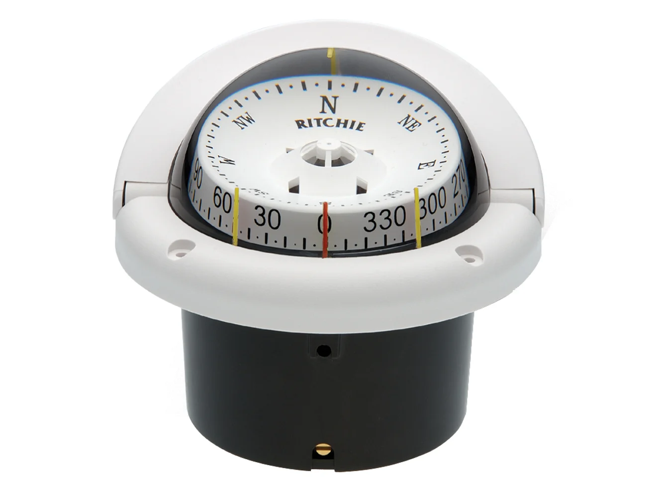 Ritchie HF-743W Helmsman Compass - Flush Mount - White