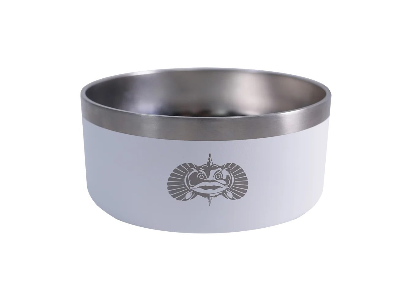 Toadfish Non-Tipping Dog Bowl - White