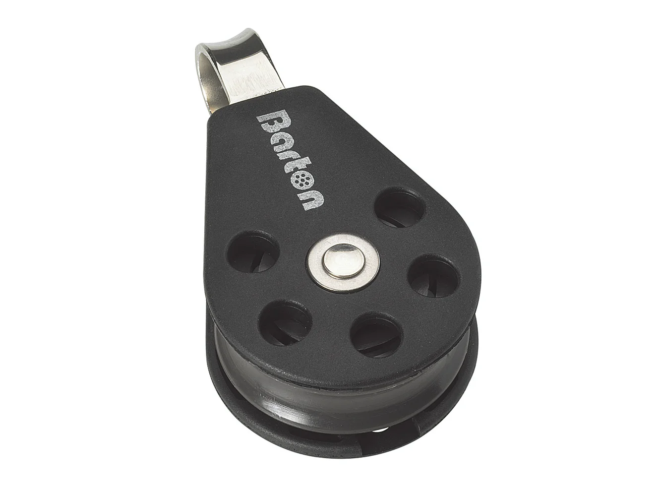 Barton Marine Size 3 45mm Plain Bearing Pulley Block Single With Fixed Eye