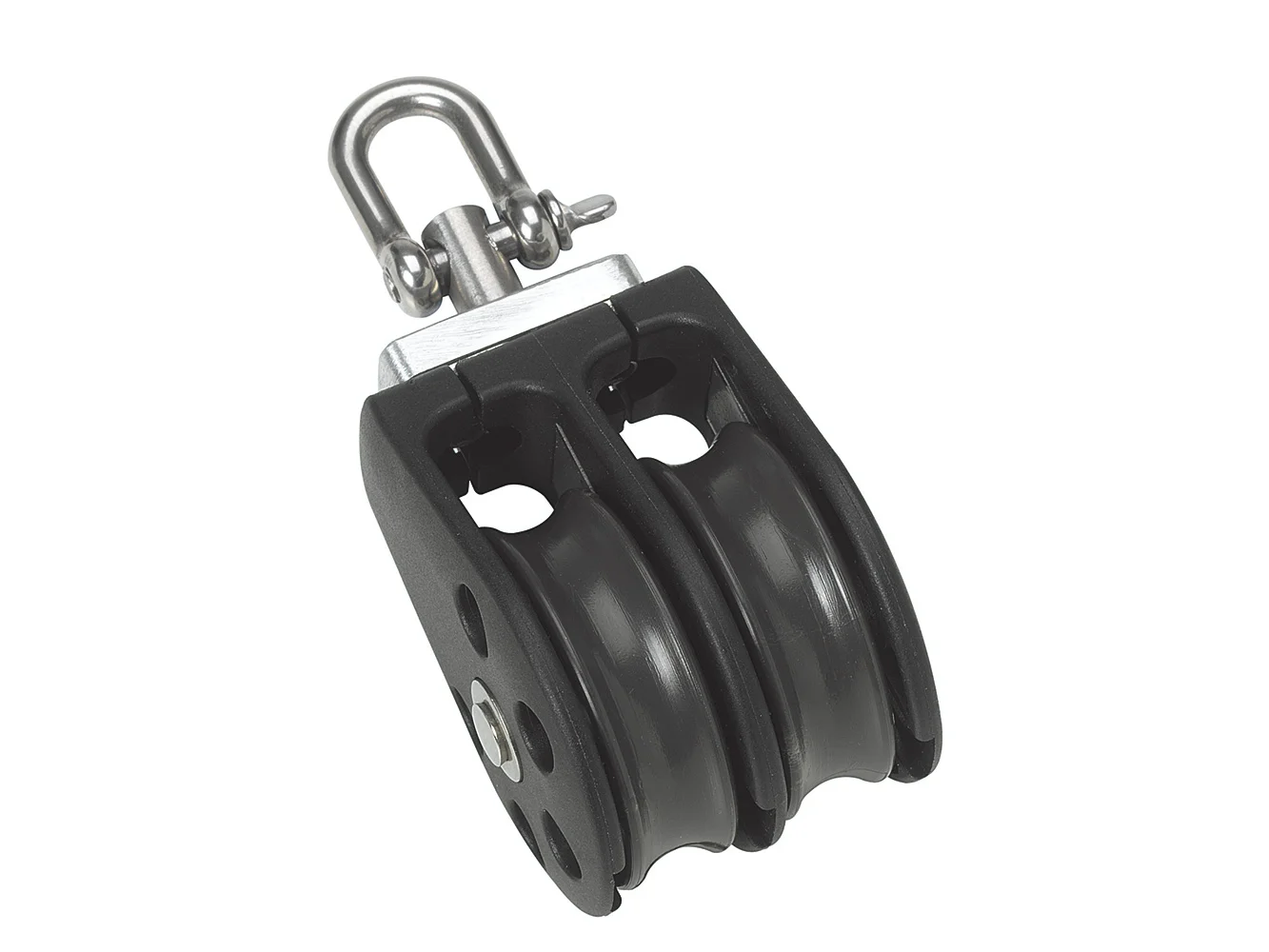 Barton Marine Size 3 45mm Plain Bearing Pulley Block Double w/Swivel