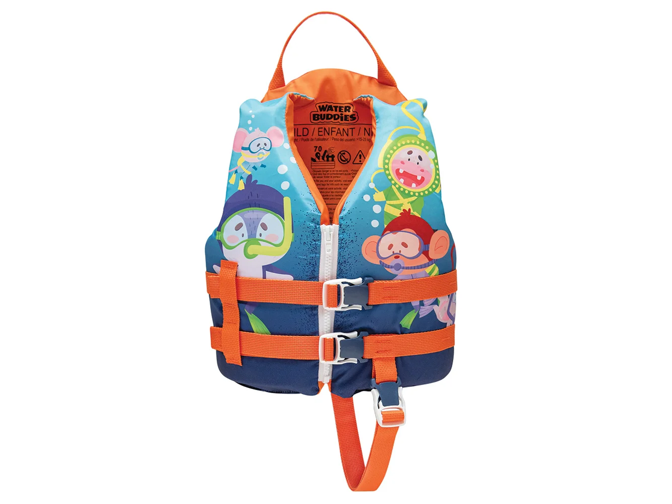 Full Throttle Child Water Buddies Life Vest - Shark - 30-50lbs Type III