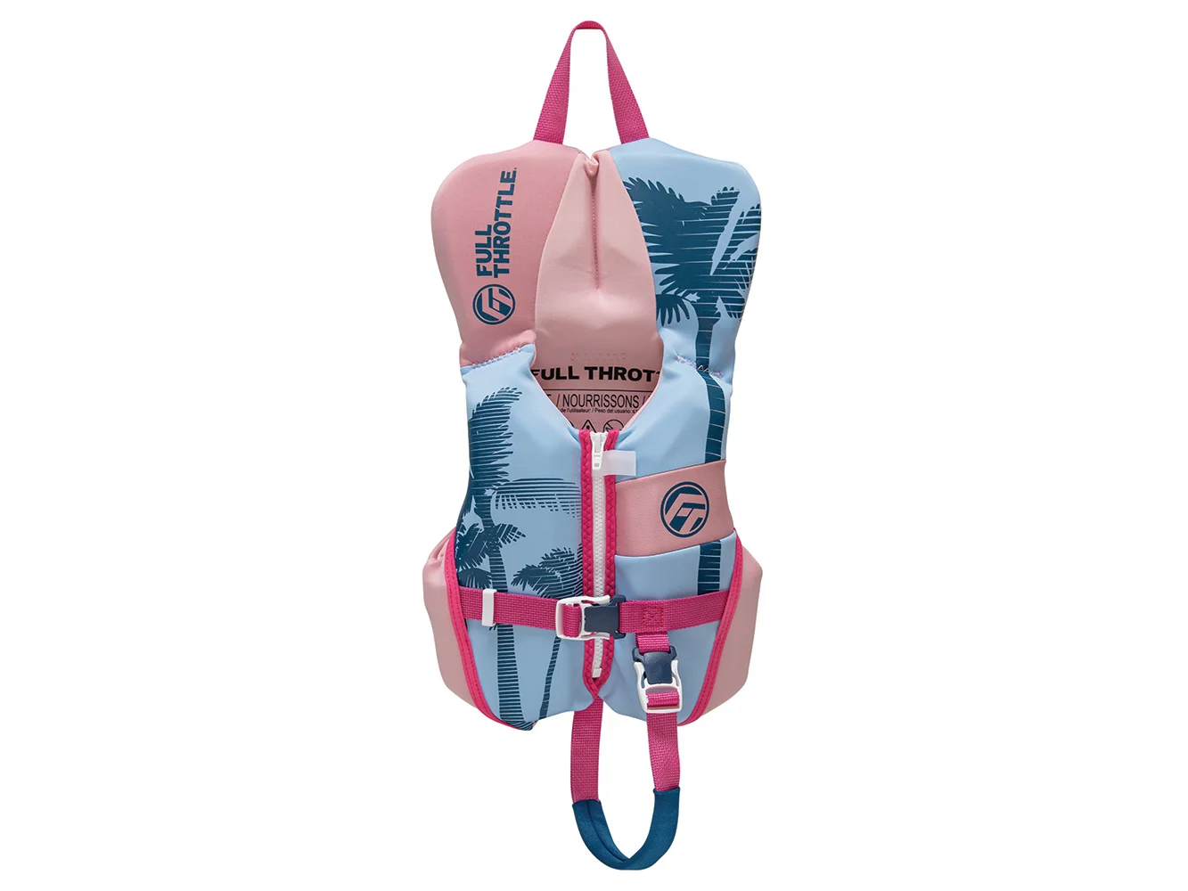 Full Throttle Infant Rapid-Dry Flex-Back Life Jacket - Pink