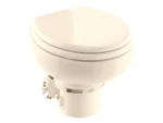 Dometic™ MasterFlush 7160 Bone Electric Macerating Toilet w/Orbit Base - Raw Water - 12V